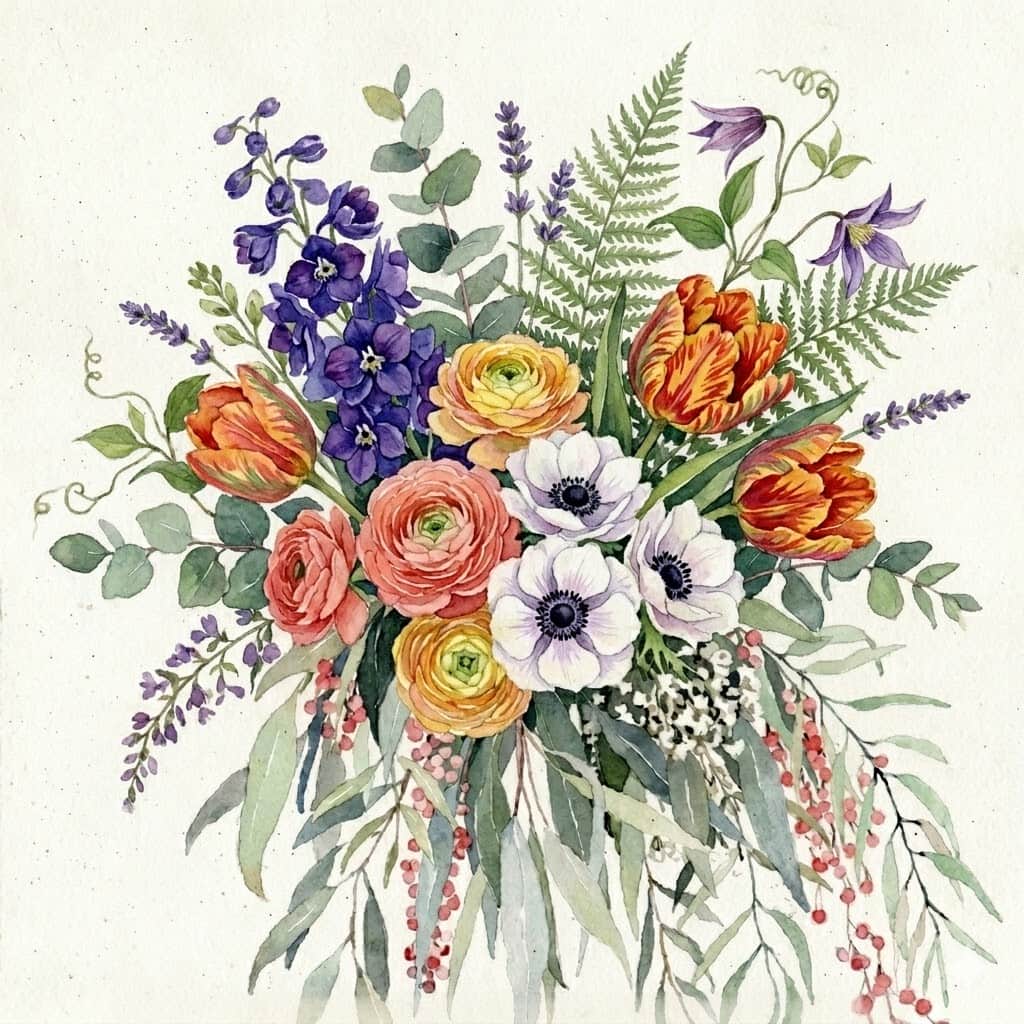 Wunschstrauß – individuell gebundener Blumenstrauß vom Münchner Floristen