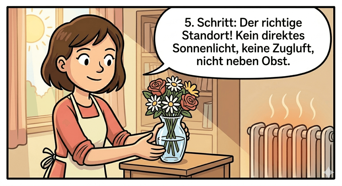 Der richtige Standort für Schnittblumen