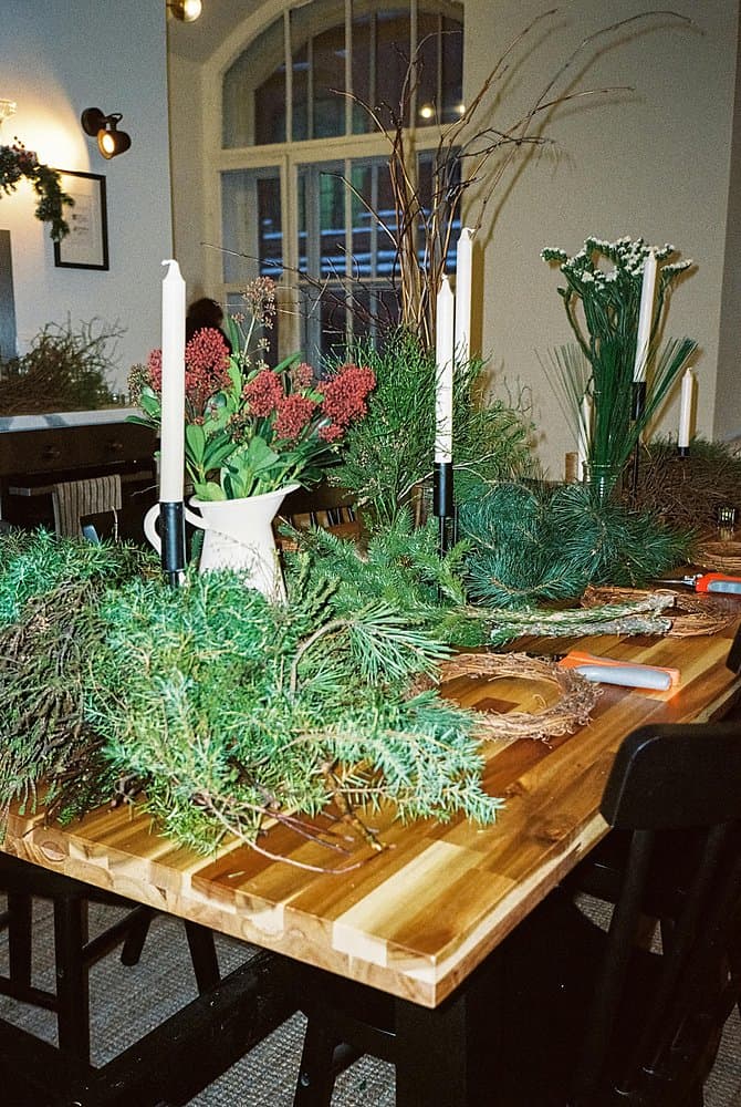 Adventskranz Workshop – Detailarbeit