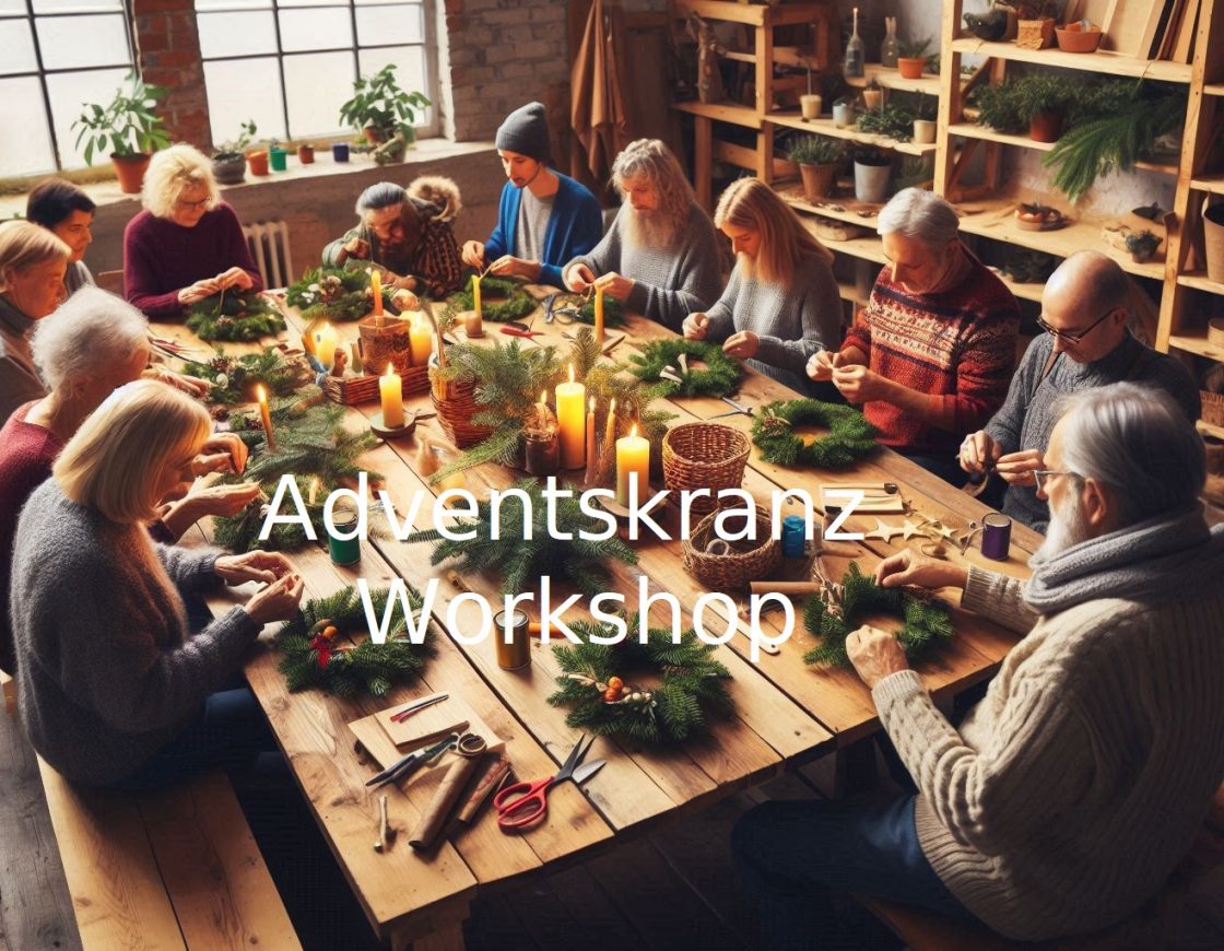 Blumen Workshop Adventskranz